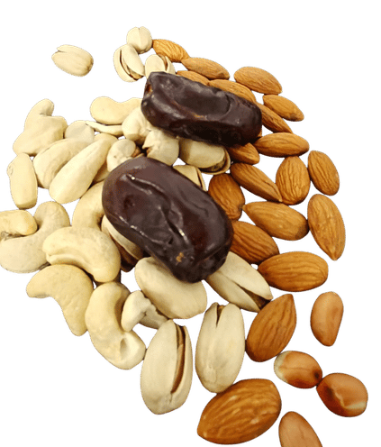 Cashew, almonds and dates